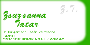 zsuzsanna tatar business card