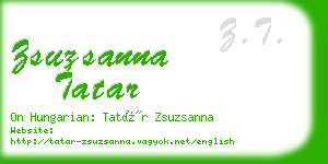zsuzsanna tatar business card